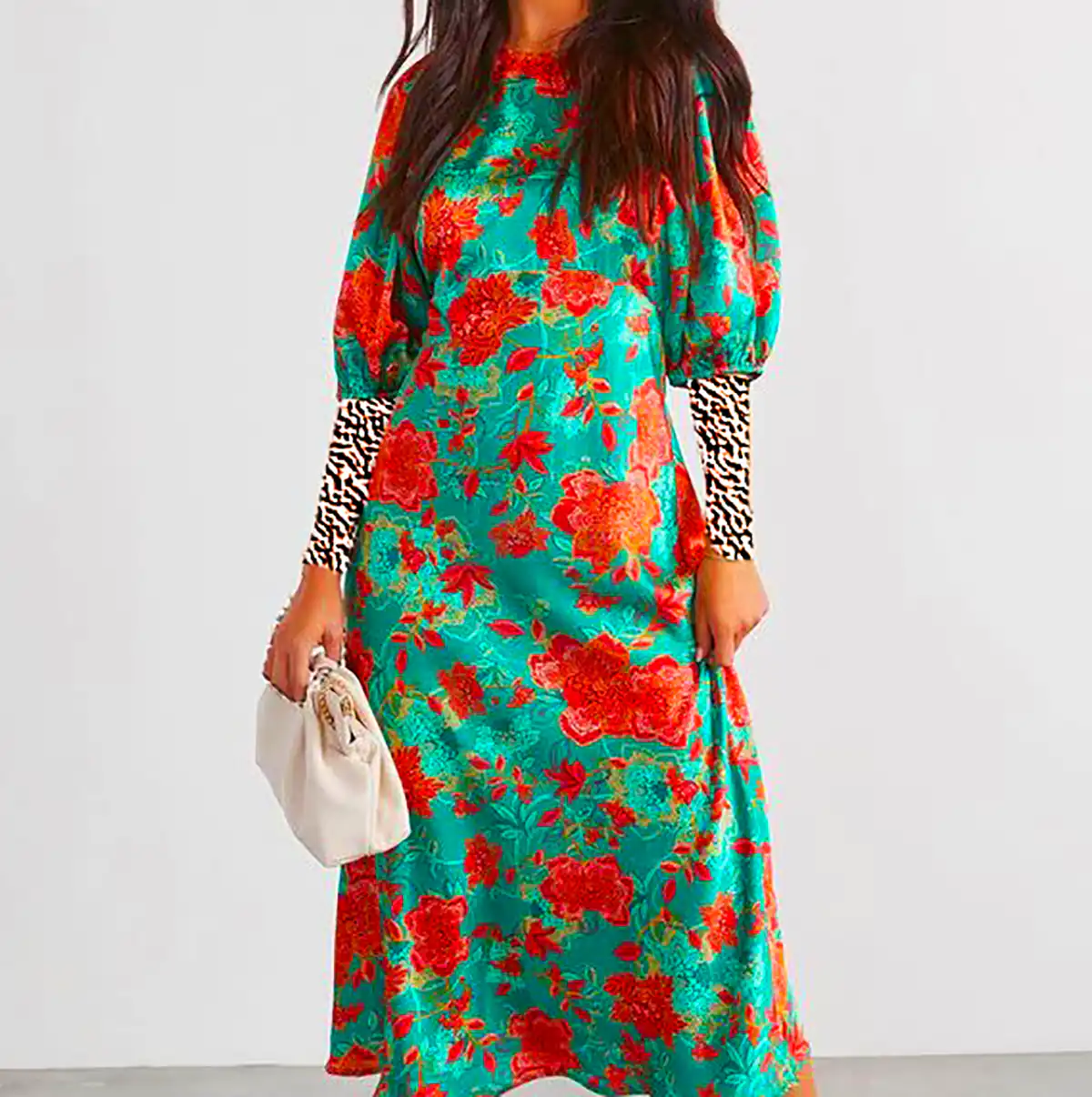 پیراهن نخی راسته زنانه