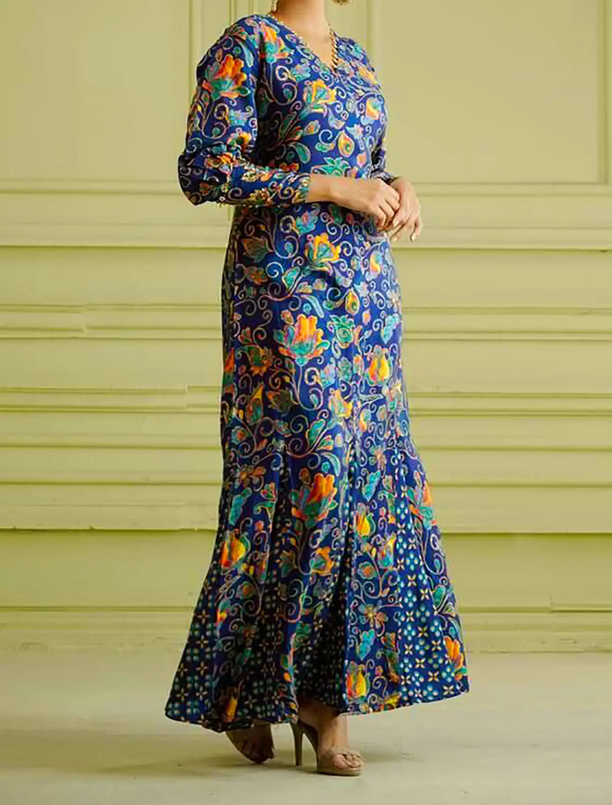پیراهن نخی راسته زنانه