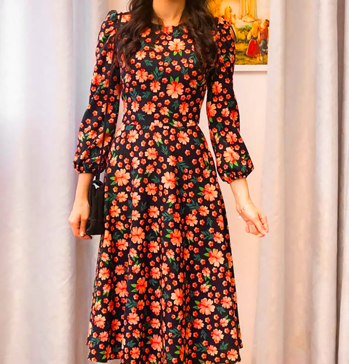 پیراهن نخی راسته زنانه