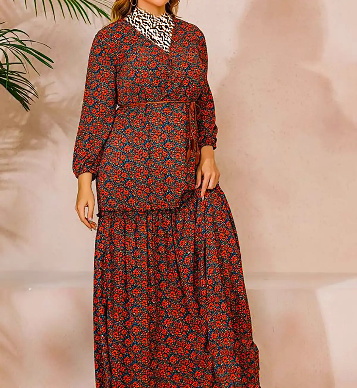 پیراهن نخی راسته زنانه