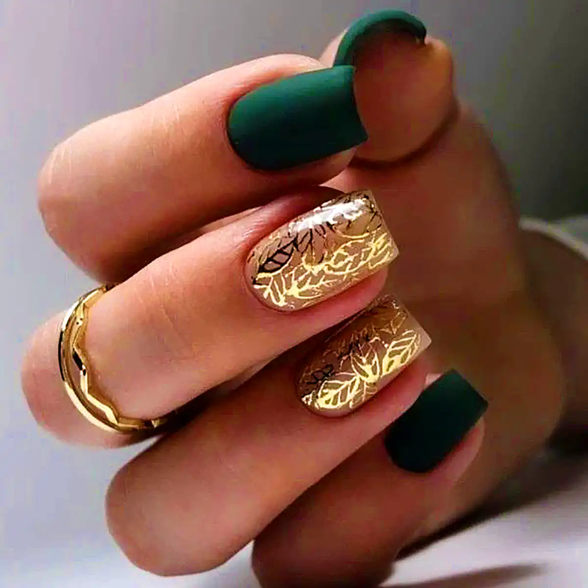 طرح ناخن سبز باکلاس ۲۰۲۴ 