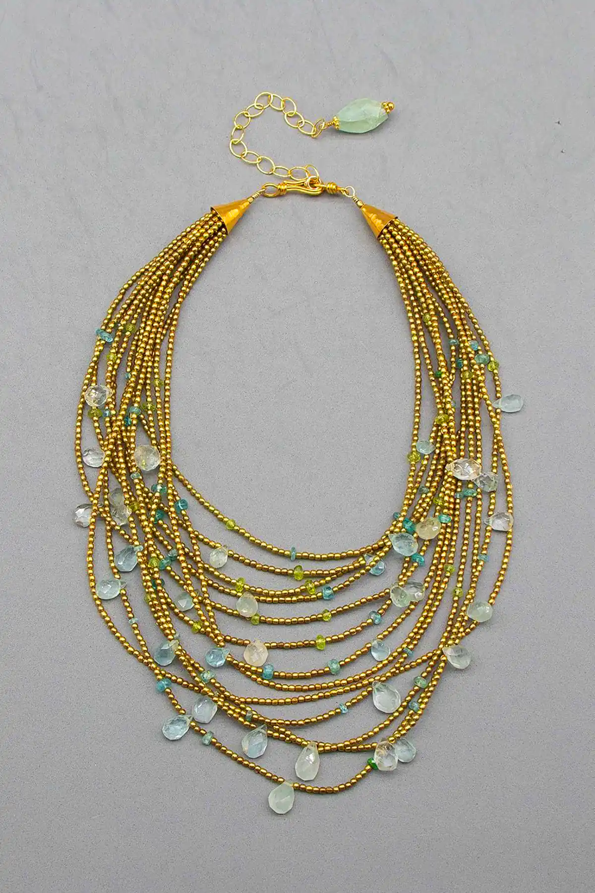 گردنبند رشته ای فیروزه