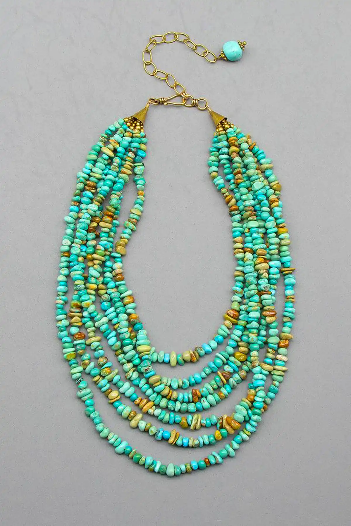 گردنبند رشته ای فیروزه