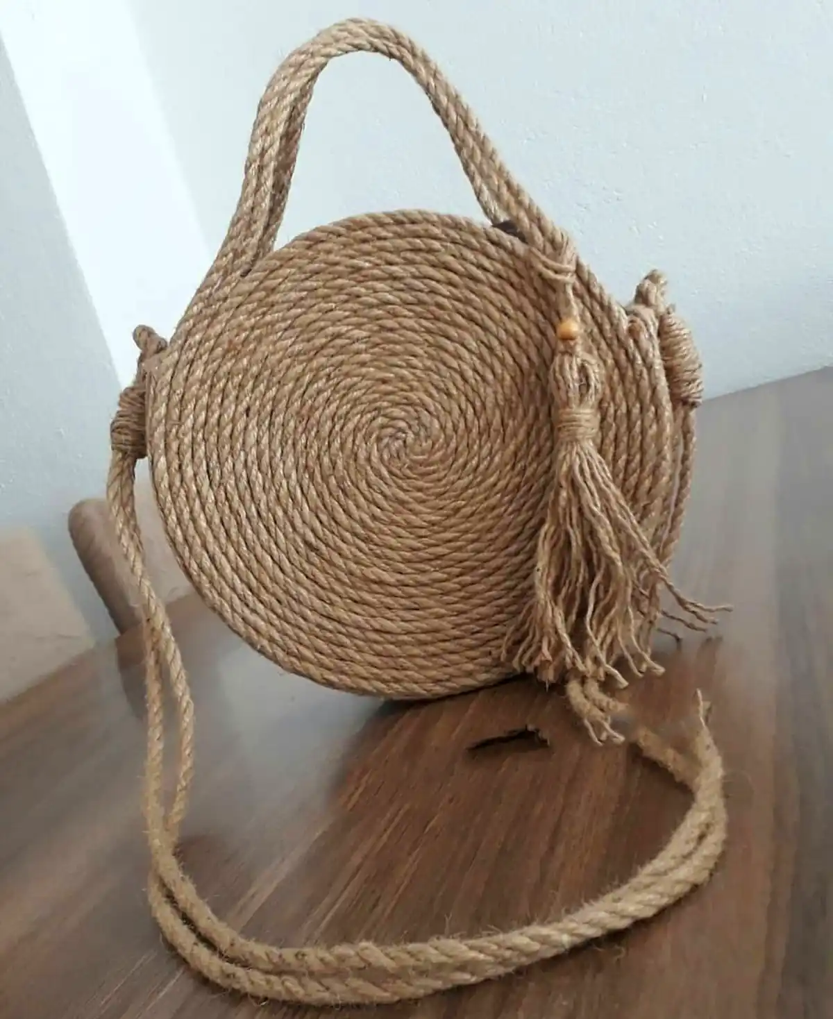 کیف حصیری دستباف هنرمندانه