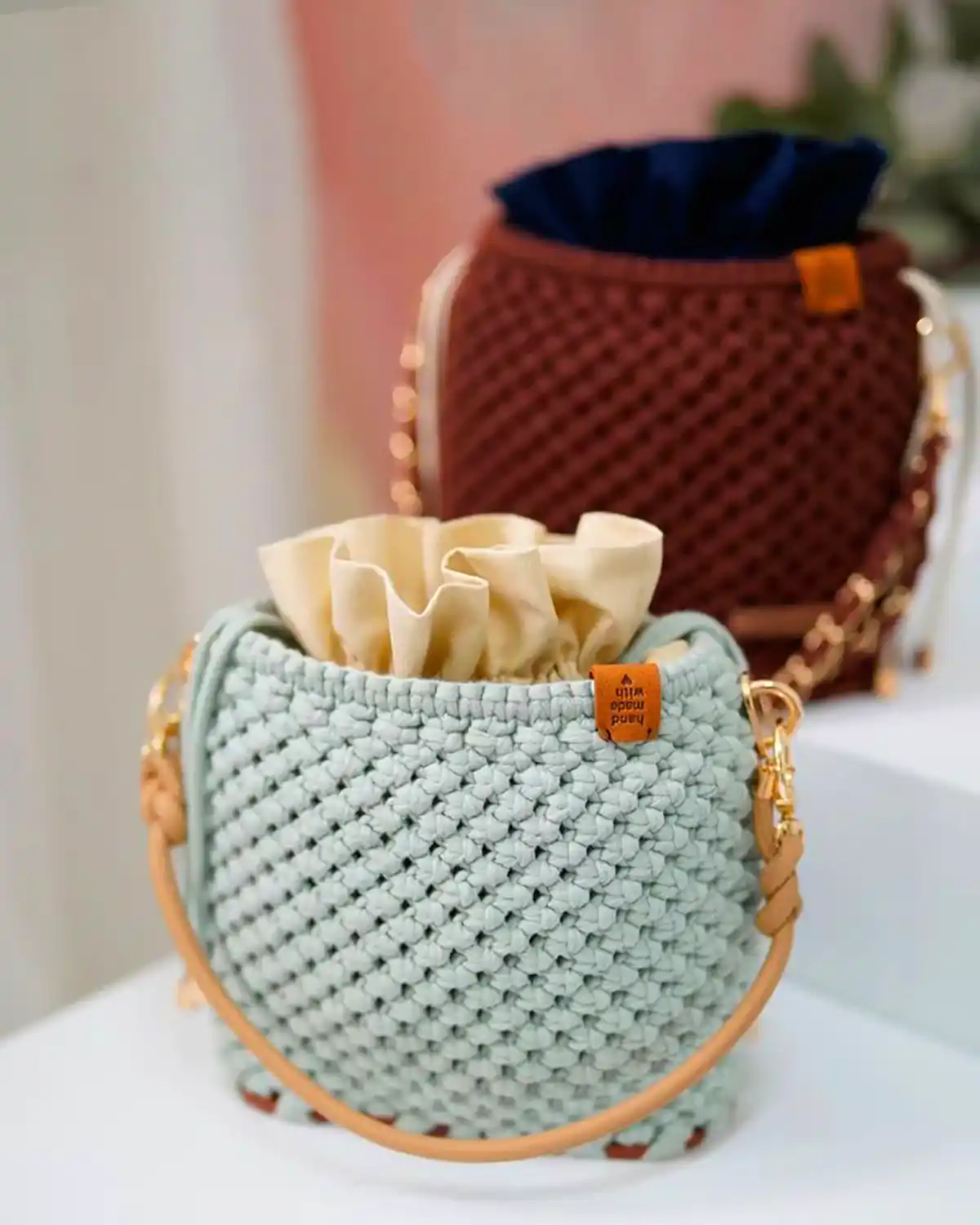 کیف بافتنی شیک و کاربردی 