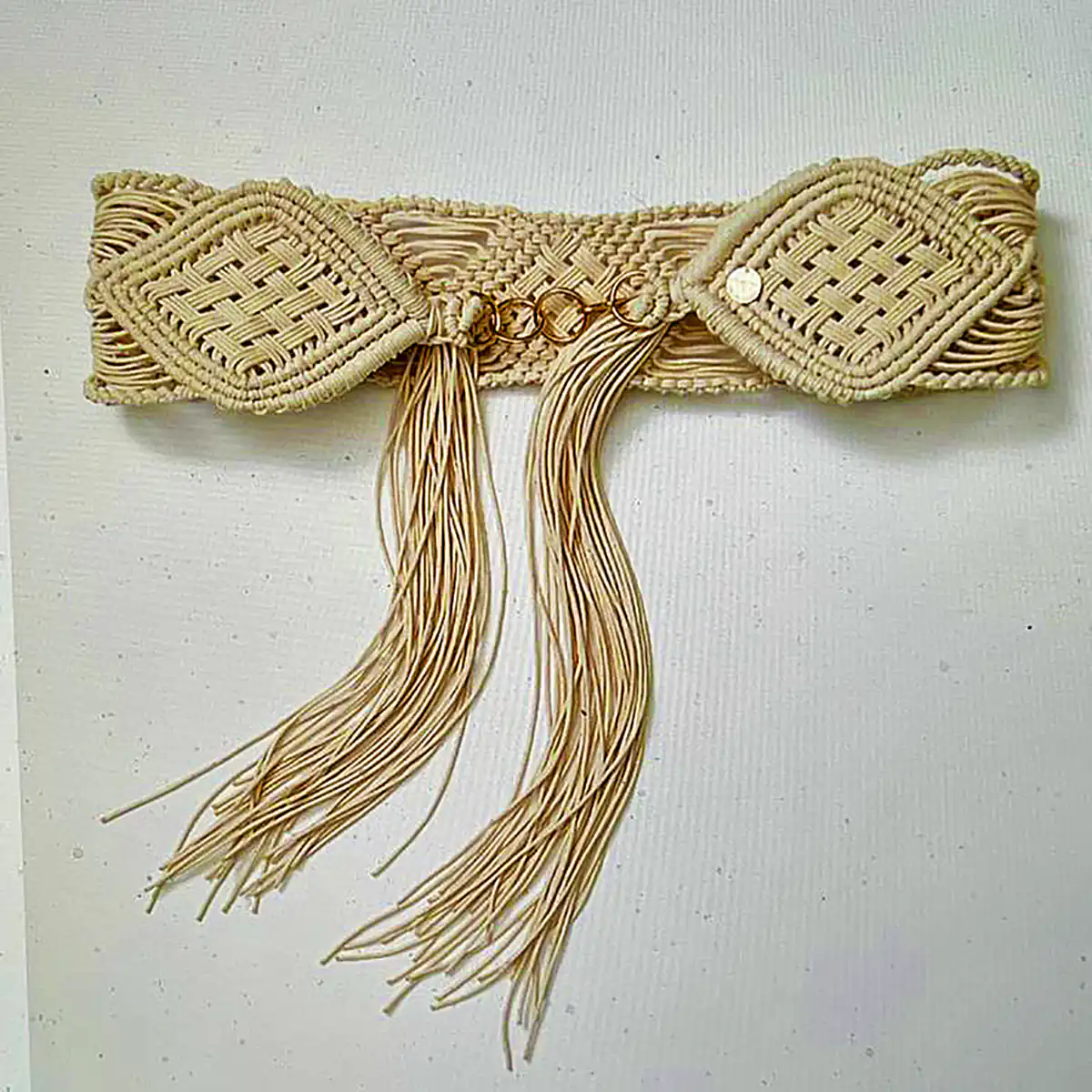 کمربند کنفی مکرومه