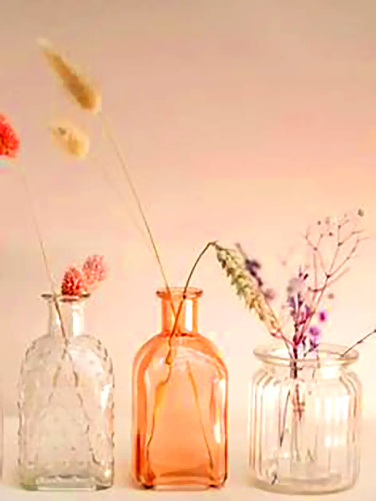 گلدون شیشه ای رنگی