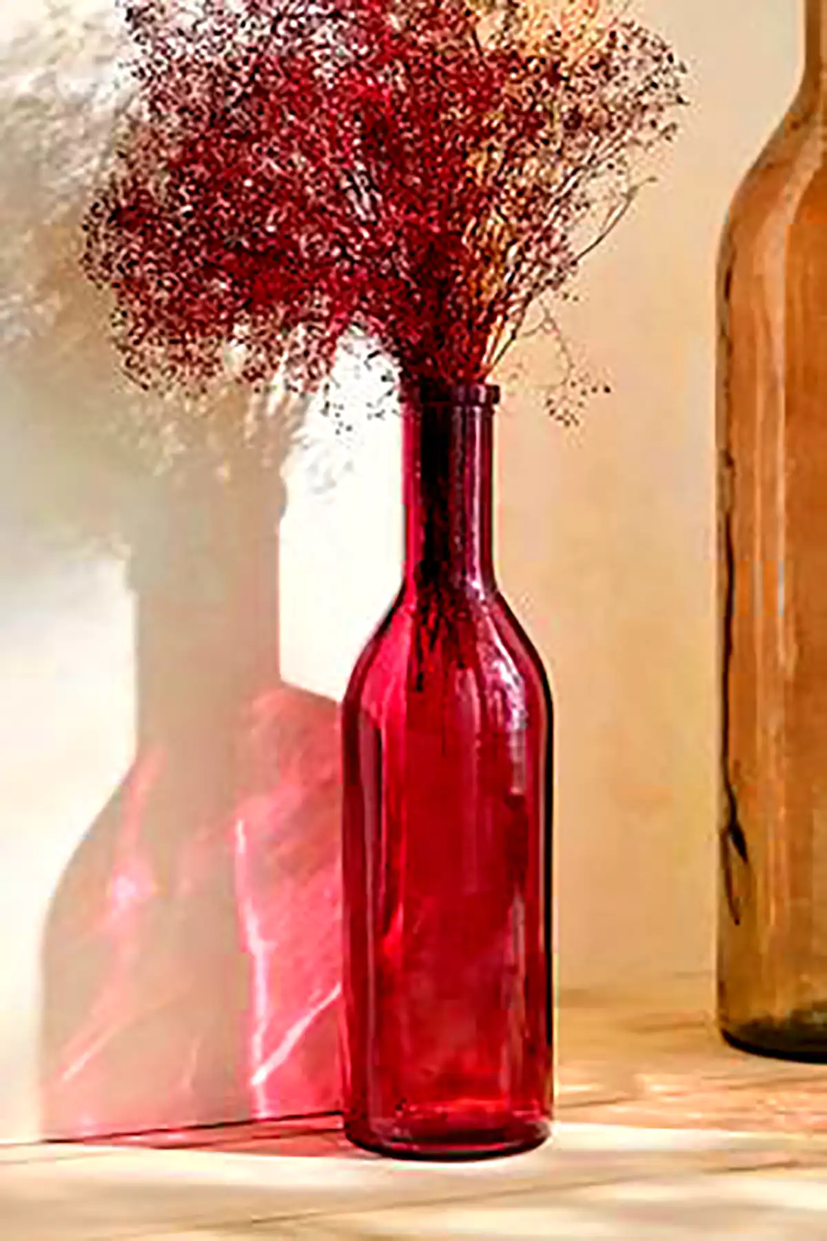 گلدون شیشه ای رنگی