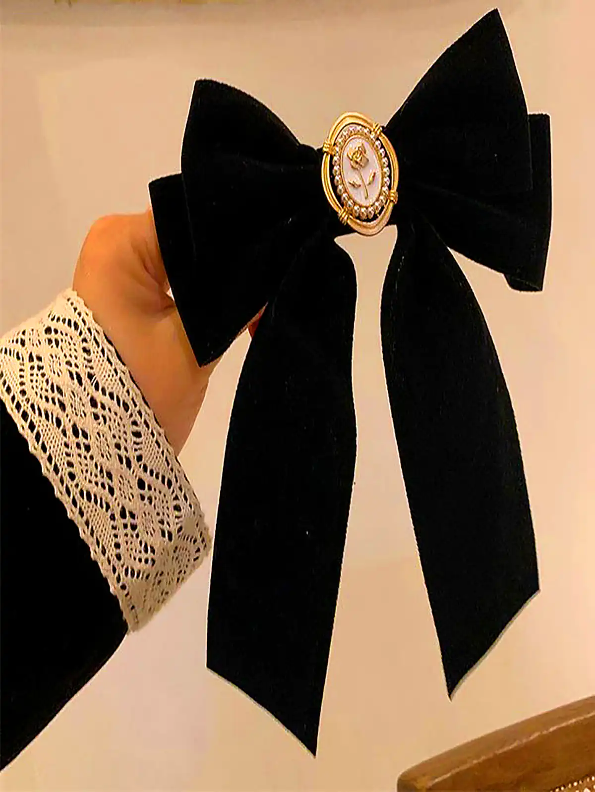 گیره سر پاپیون مشکی
