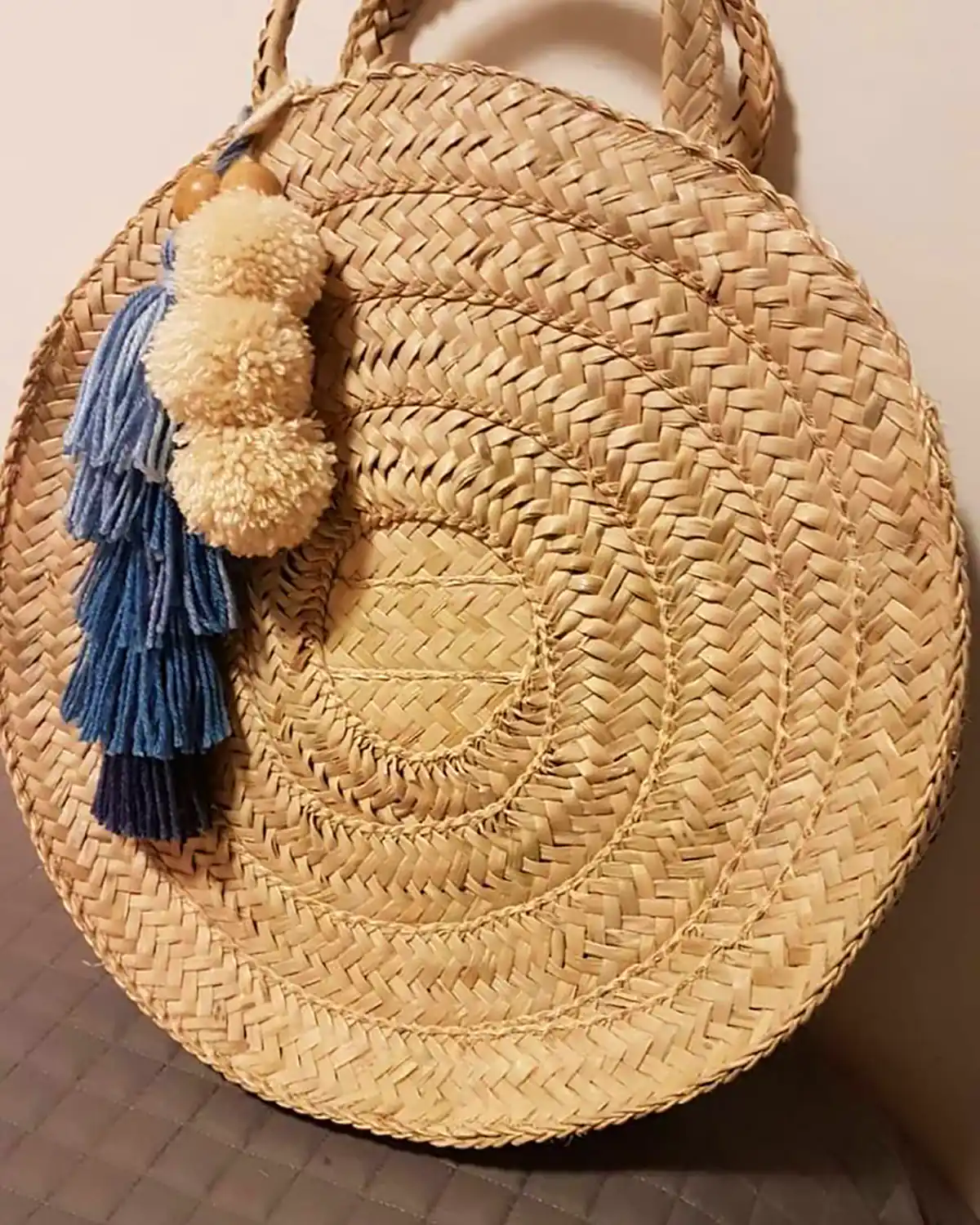 کیف گرد حصیری