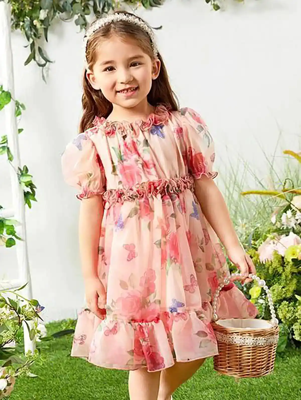 سارافن بلند گل گلی دخترونه