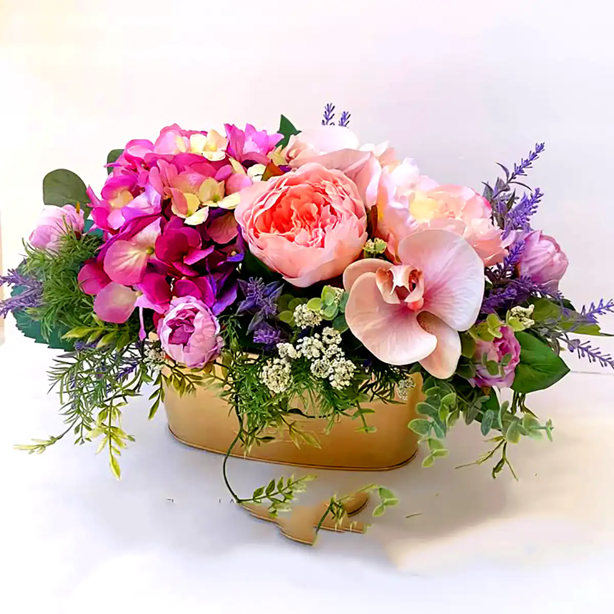 باکس گل رومیزی رنگارنگ
