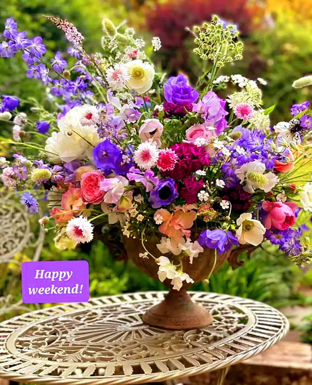 باکس گل رومیزی رنگارنگ