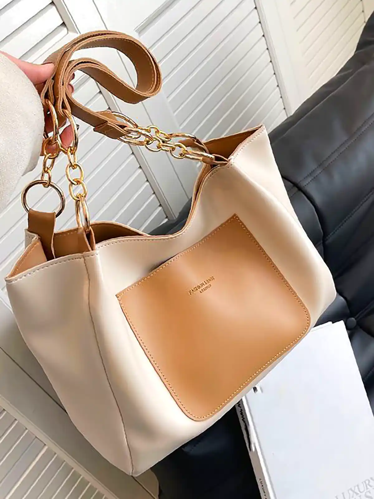 مدل کیف سفید استخوانی