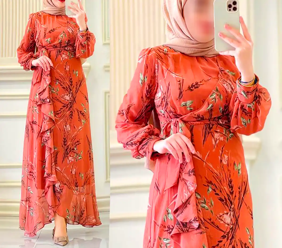 لباس زنانه با طرح گلگلی