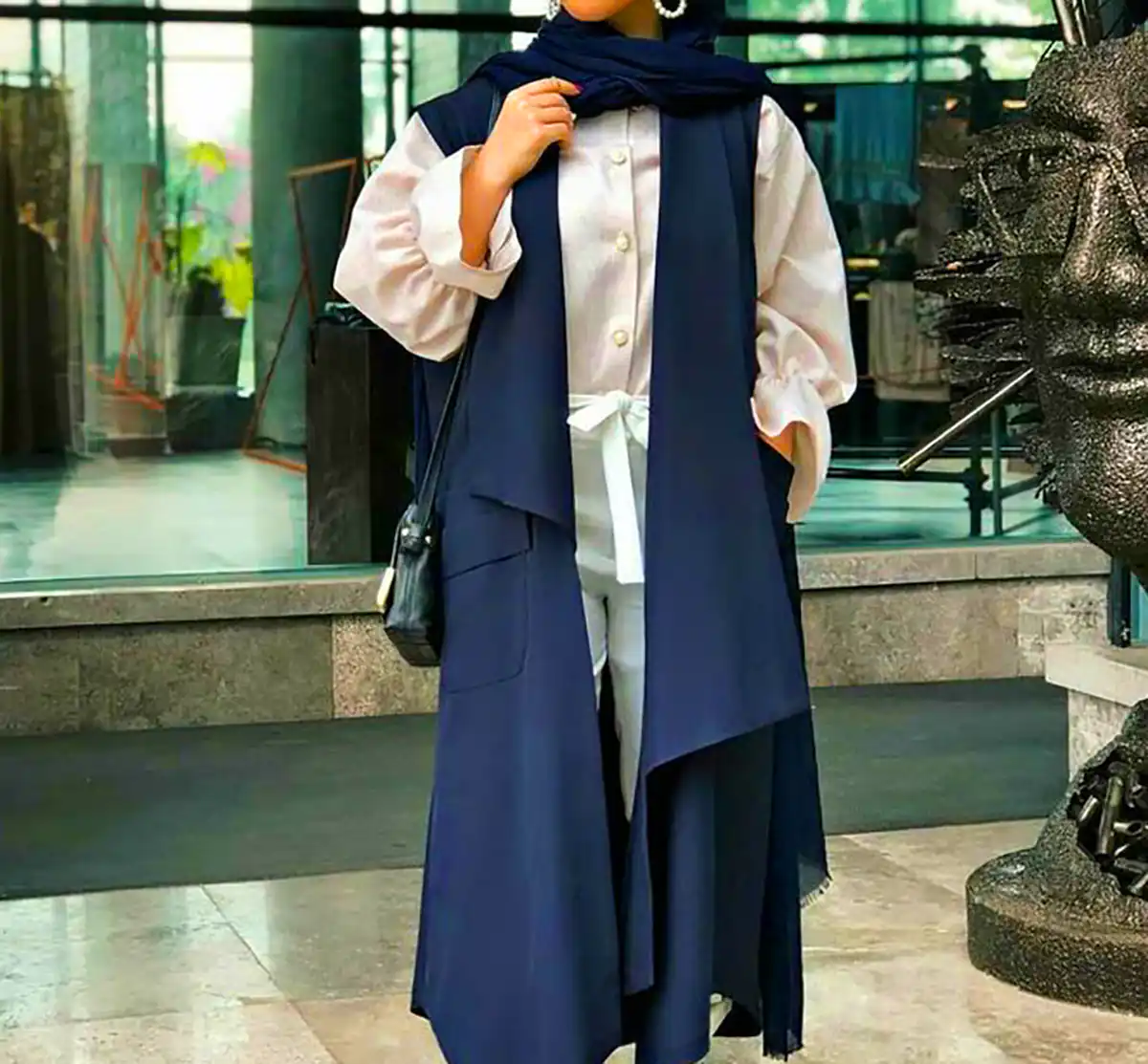 مانتو کتان ساده و جذاب