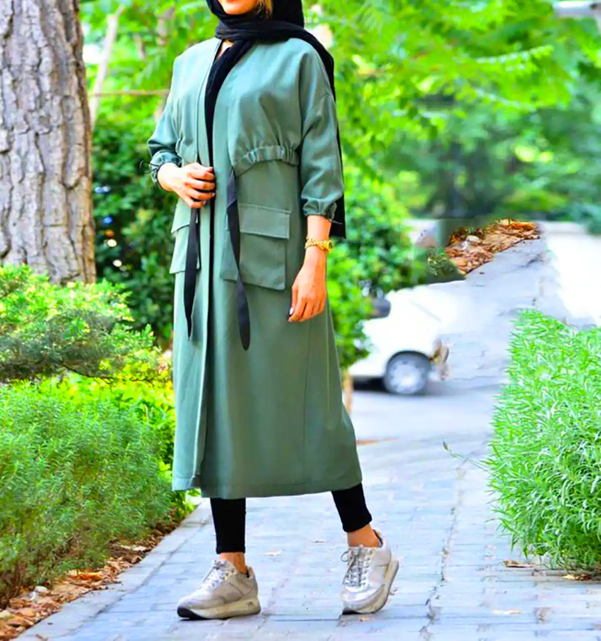 مانتو کتان ساده و جذاب