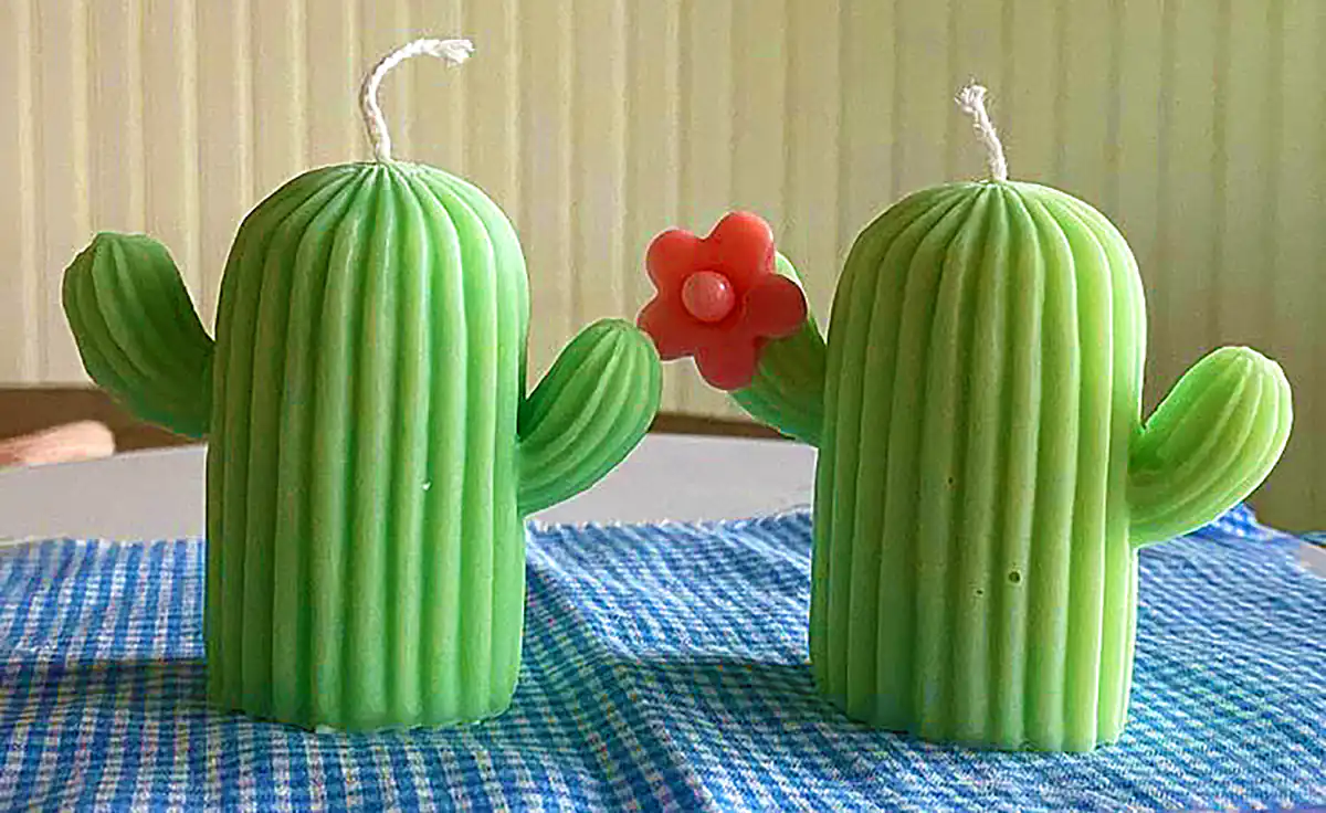 شمع استوانه‌ای متالیک