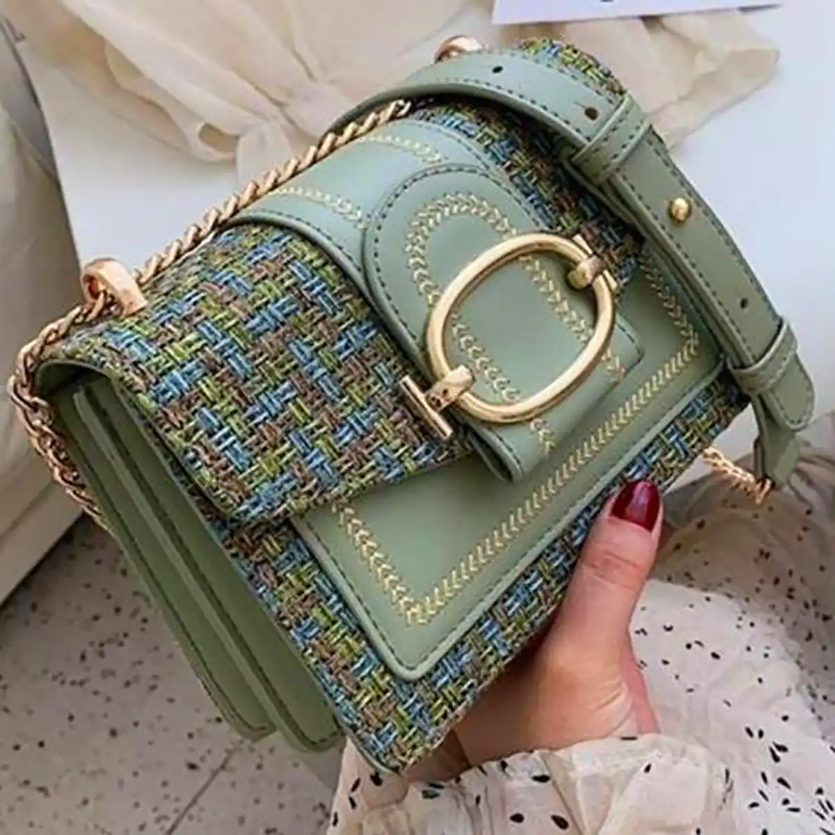 کیف سبز زارا 