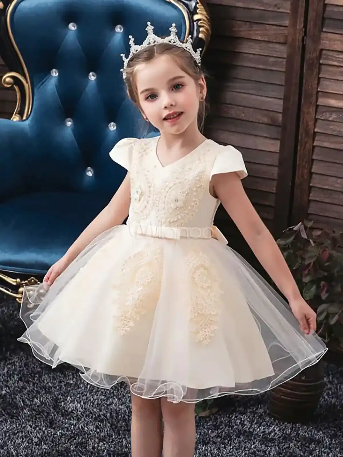 پیراهن عروسکی دخترانه نباتی