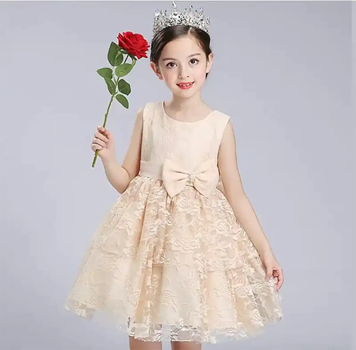 پیراهن عروسکی دخترانه نباتی