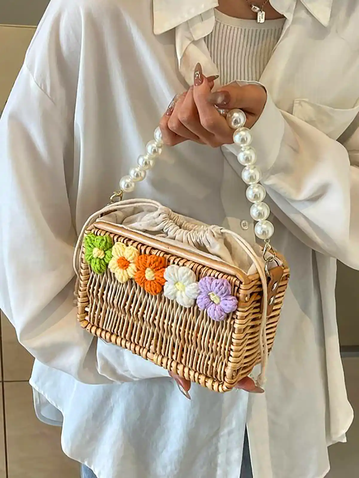 کیف دستی حصیری 