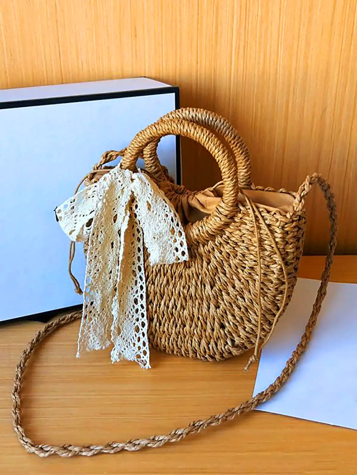 کیف دستی حصیری 