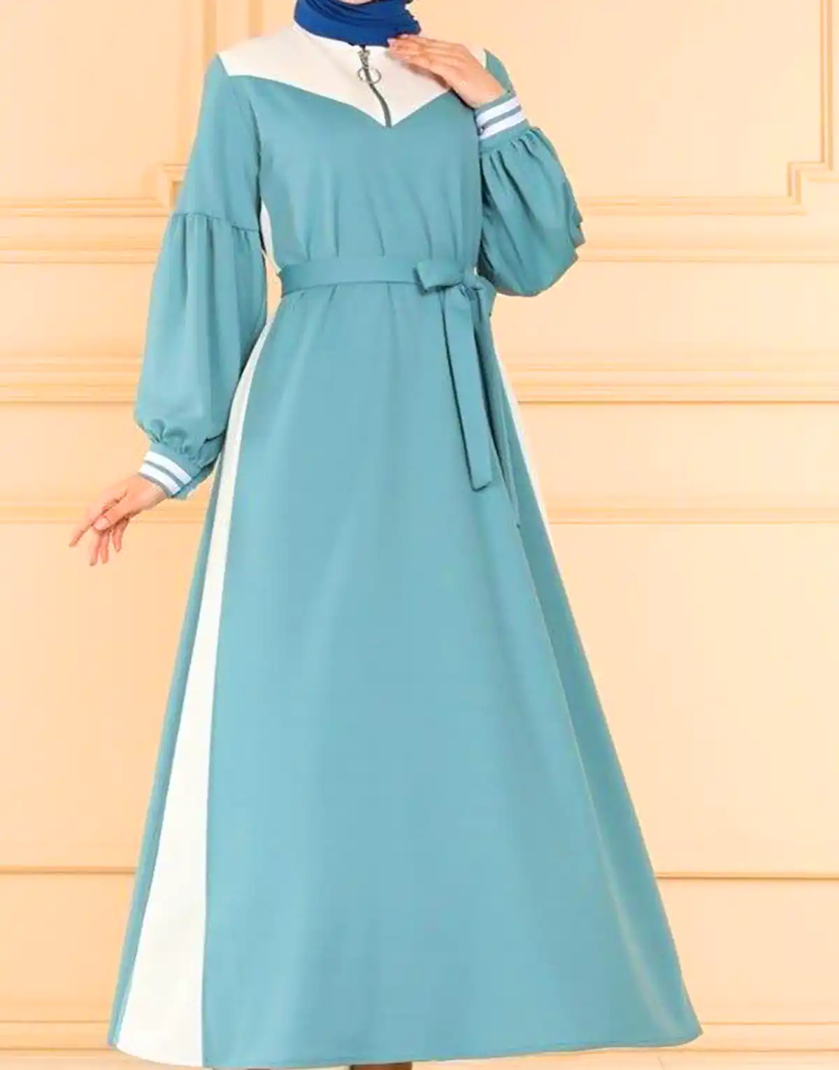 پیراهن نخی پاستیلی زنانه