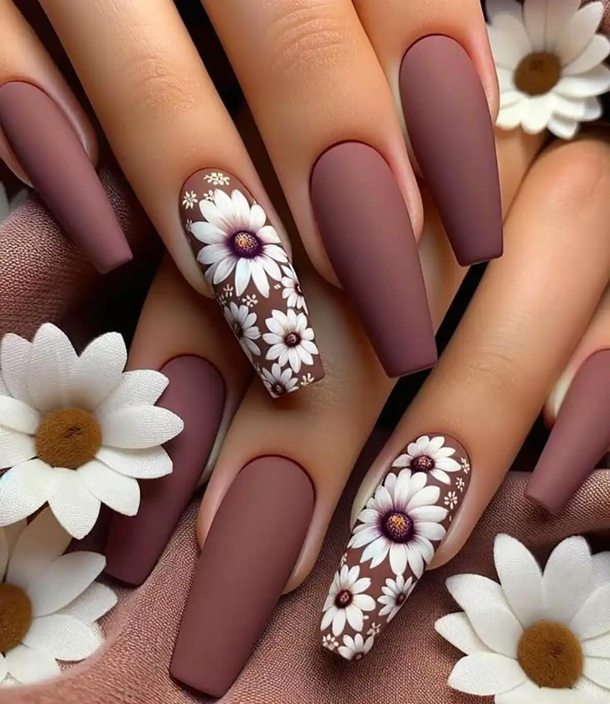 طراحی ناخن پاییزی با هوش مصنوعی