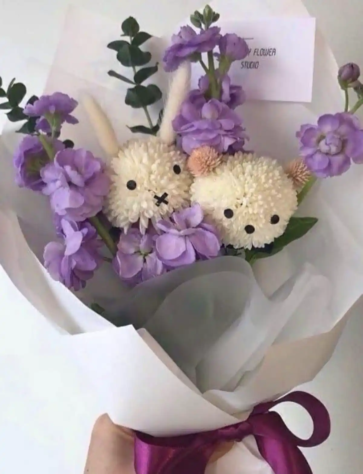 دسته گل توپی بامزه