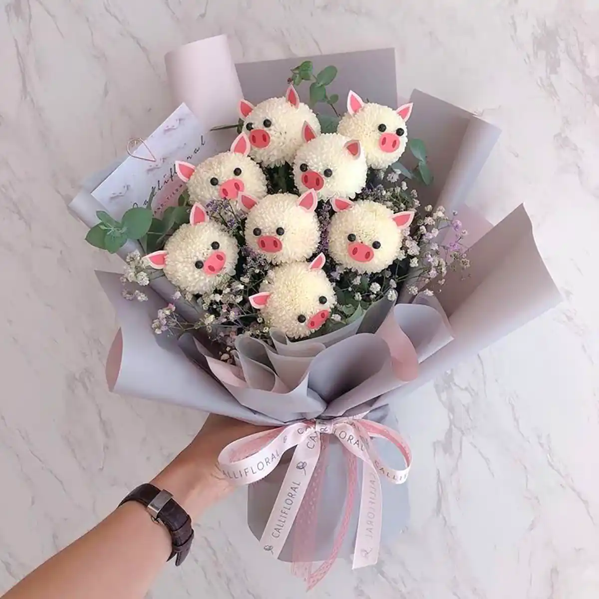 دسته گل توپی بامزه