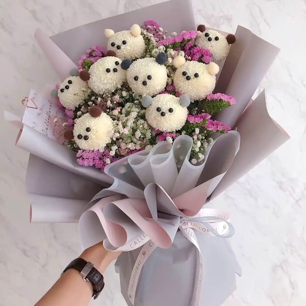 دسته گل توپی بامزه