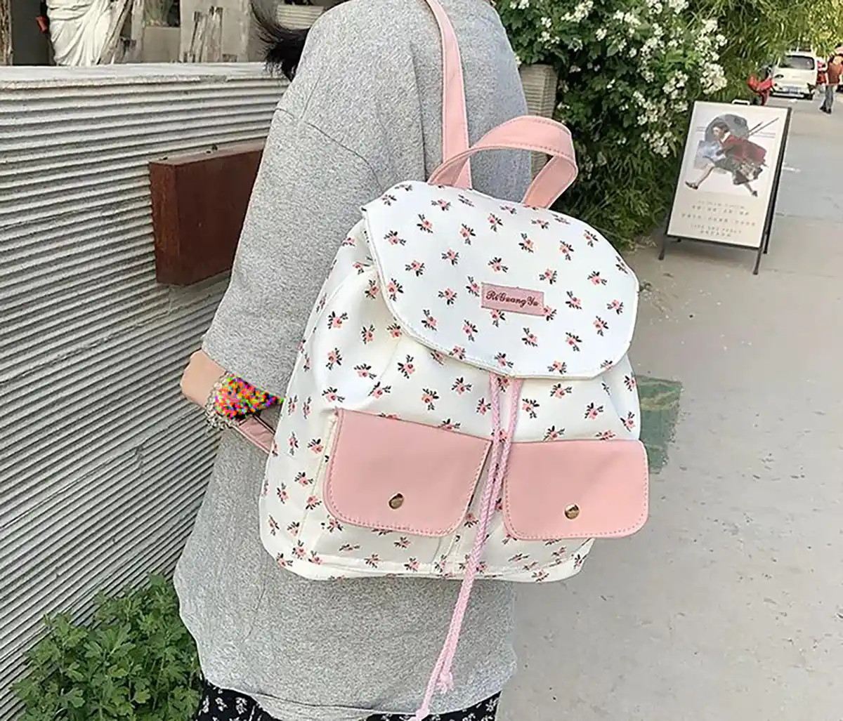 کوله سفید فانتزی دخترانه