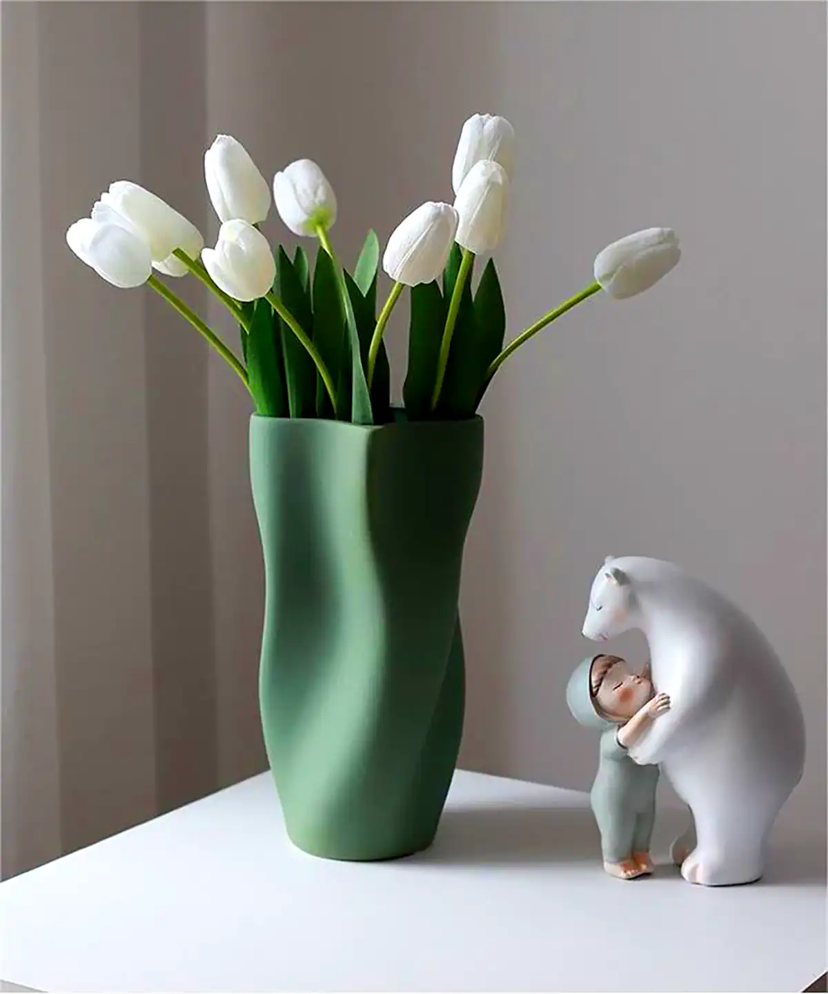 گلدون رنگی لعابی
