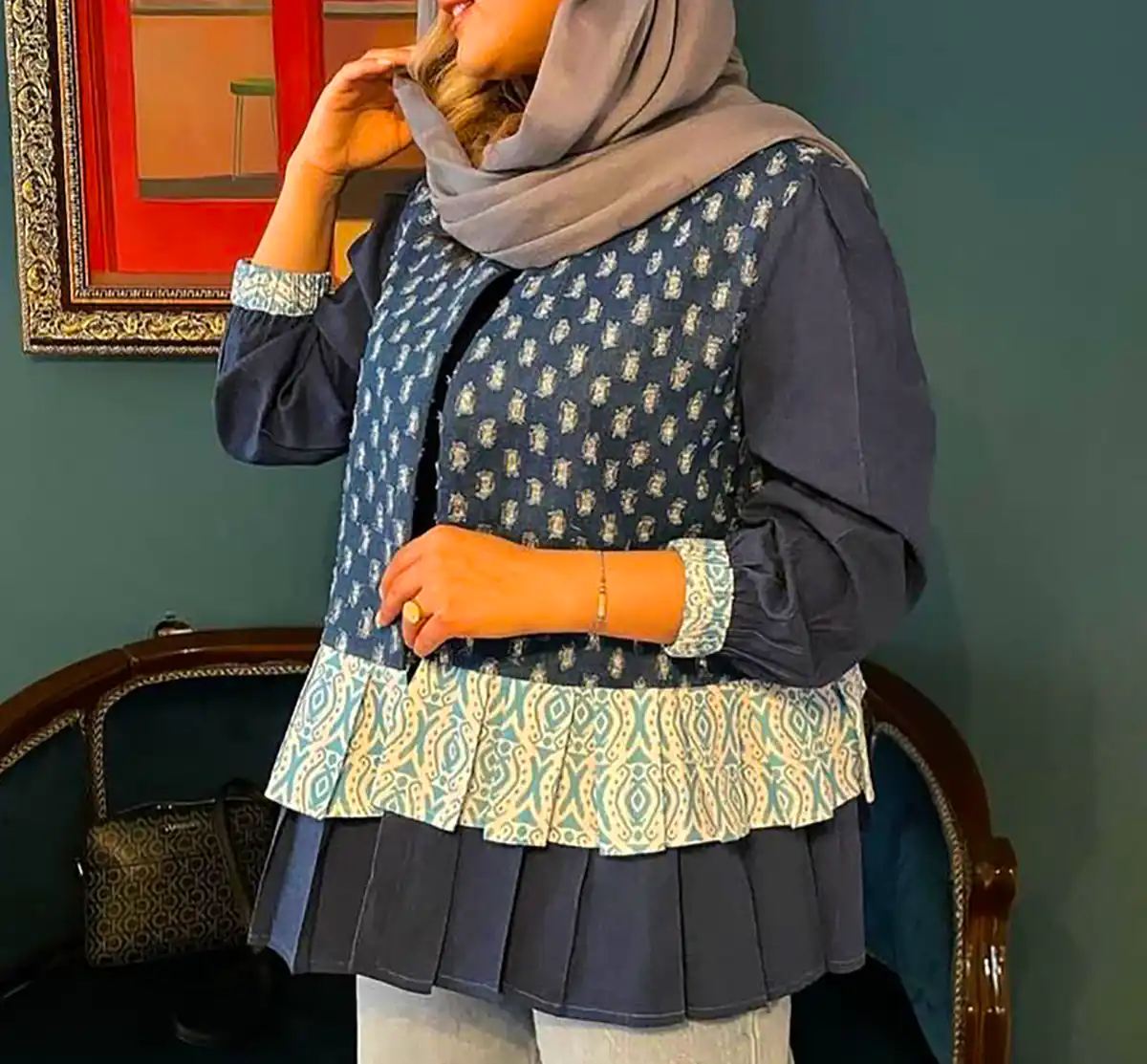 کت ابریشمی مجلسی