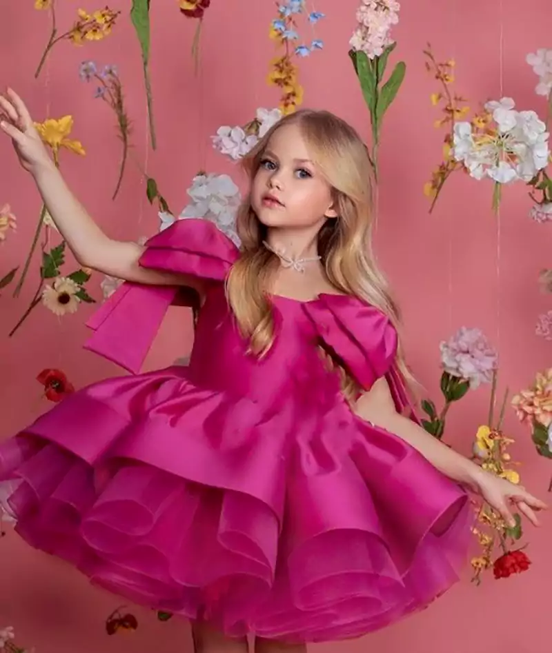 لباس مجلسی عروسکی بچگانه دخترانه