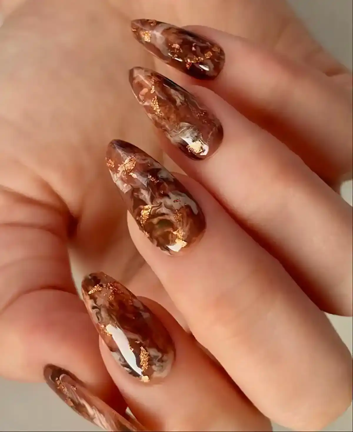 طراحی ناخن ماربل جذاب