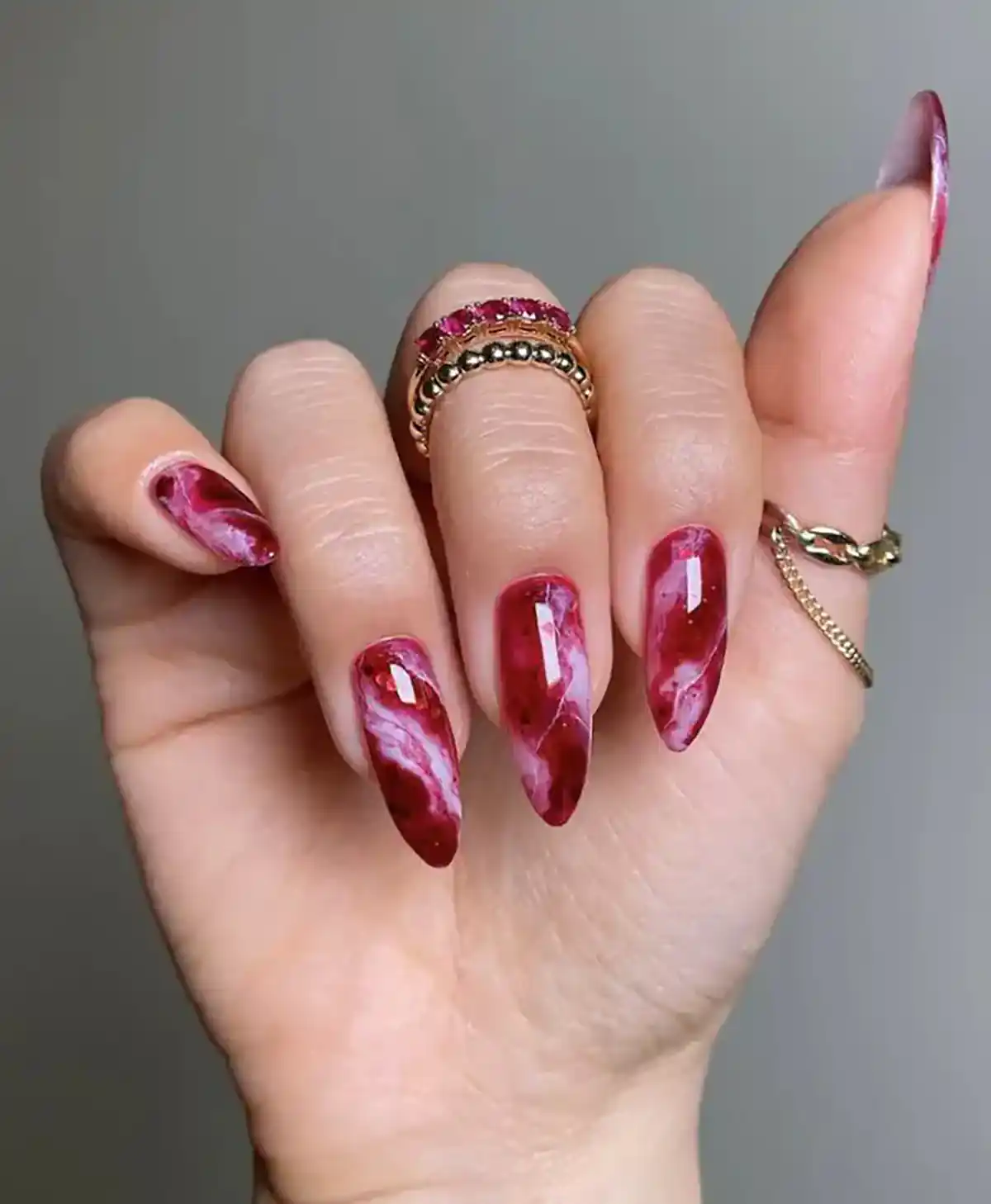 طراحی ناخن ماربل جذاب