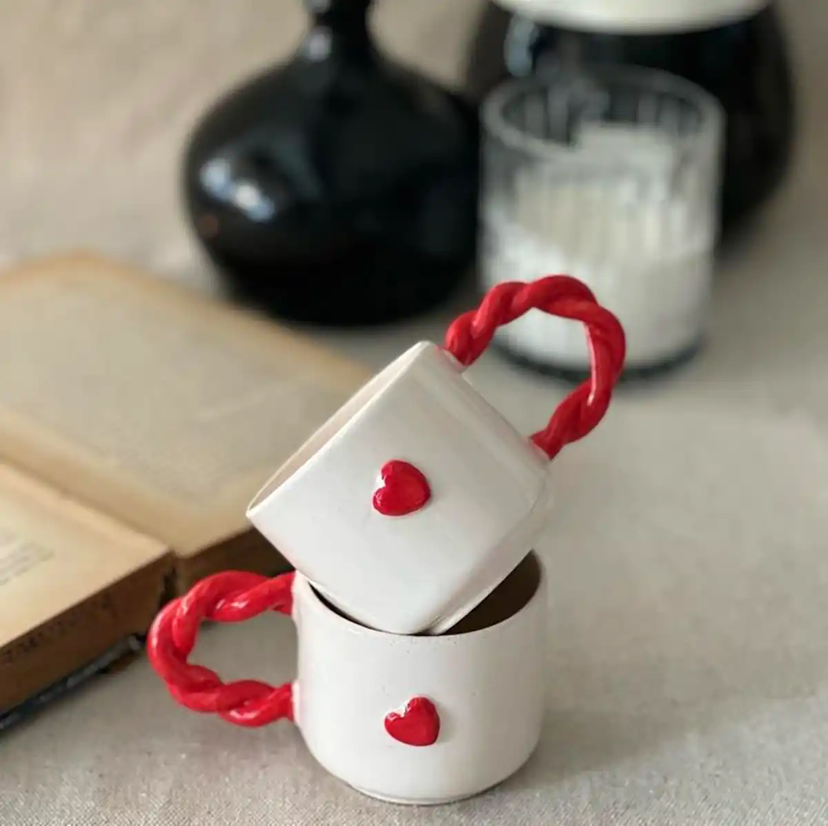 ماگ سرامیکی کوتاه سفید