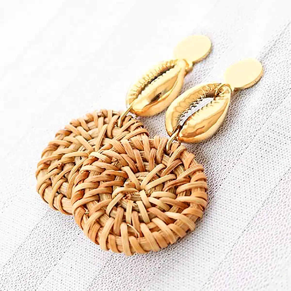 گوشواره فانتزی حصیری 