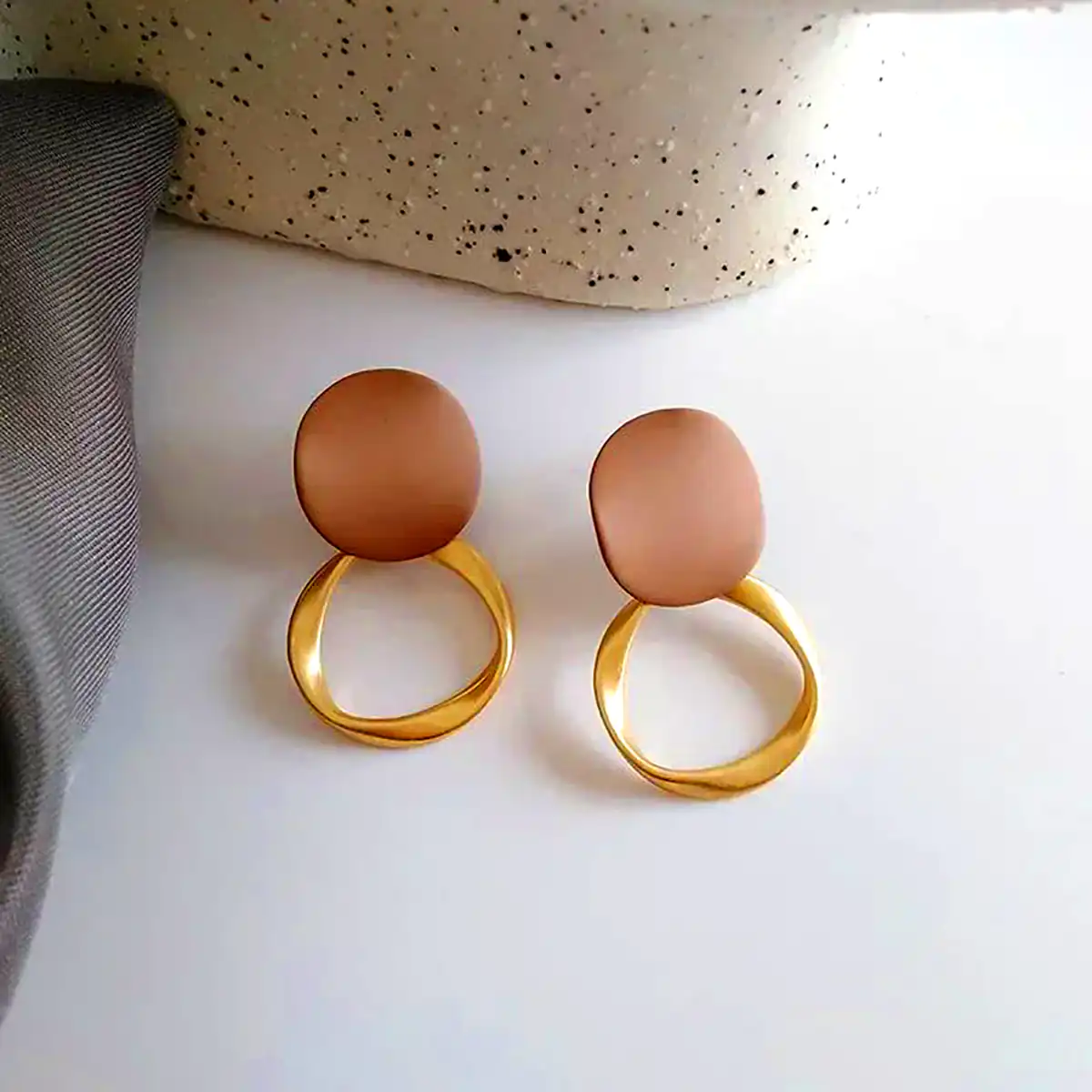 گوشواره حلقه ای ساده بزرگ