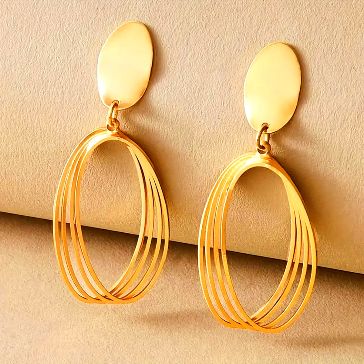 گوشواره حلقه ای ساده بزرگ