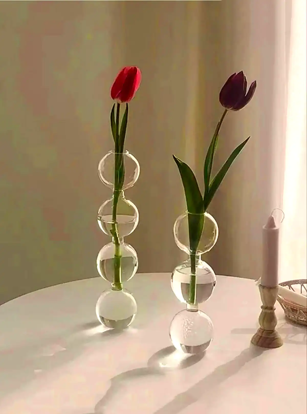 گلدون گرد استوانه ای رومیزی