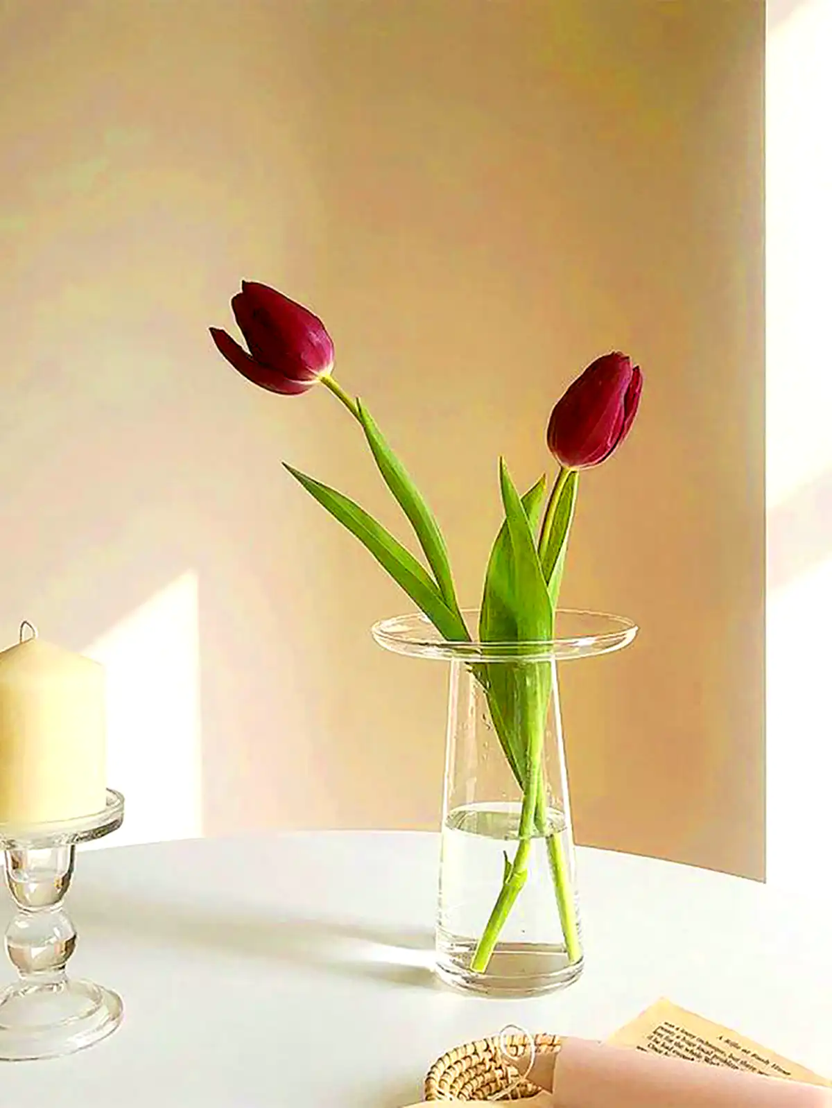 گلدون گرد استوانه ای رومیزی