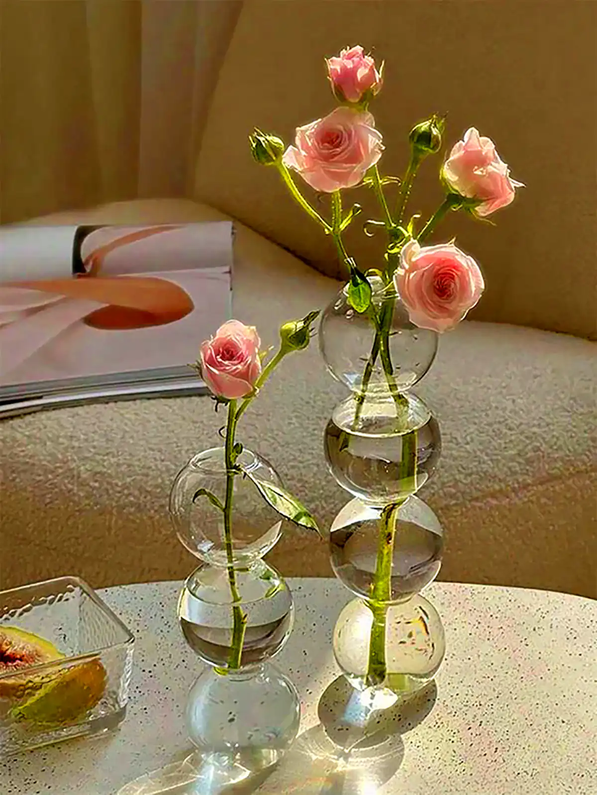گلدون گرد استوانه ای رومیزی