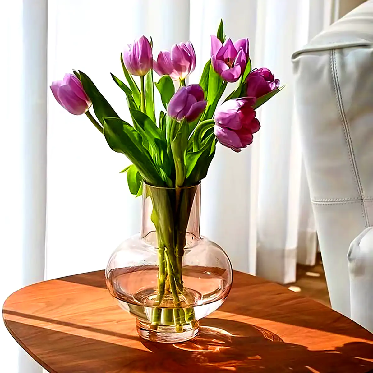 گلدون گرد استوانه ای رومیزی
