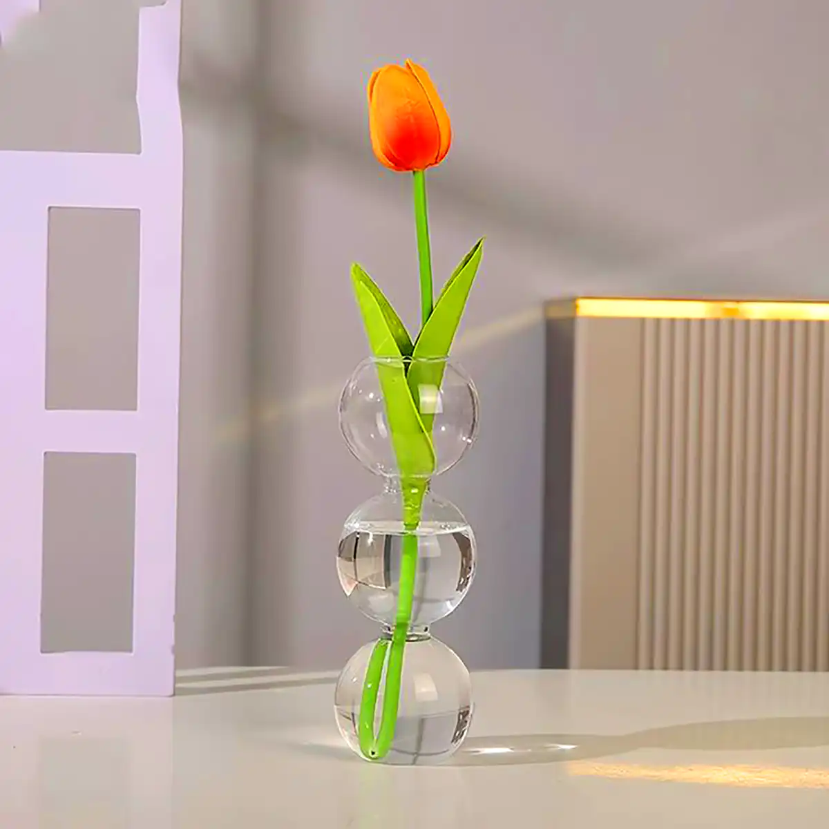 گلدون گرد استوانه ای رومیزی