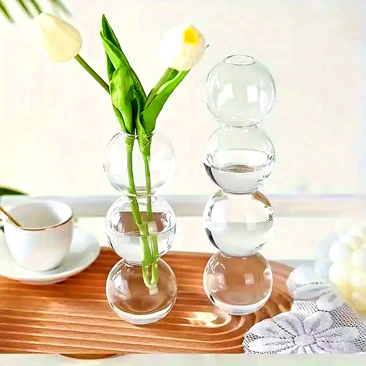 گلدون گرد استوانه ای رومیزی