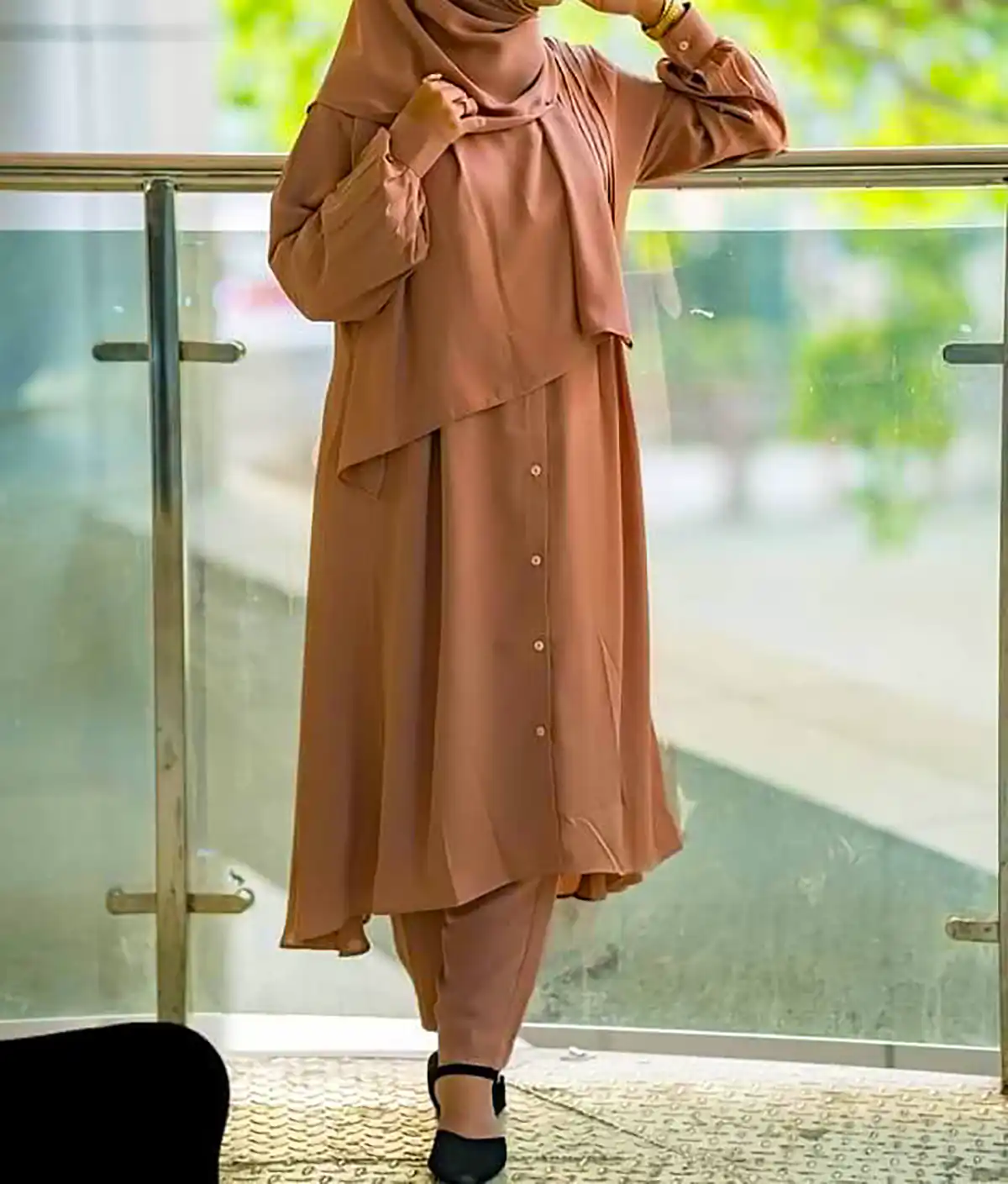 بلوز و شلوار نخی زنانه