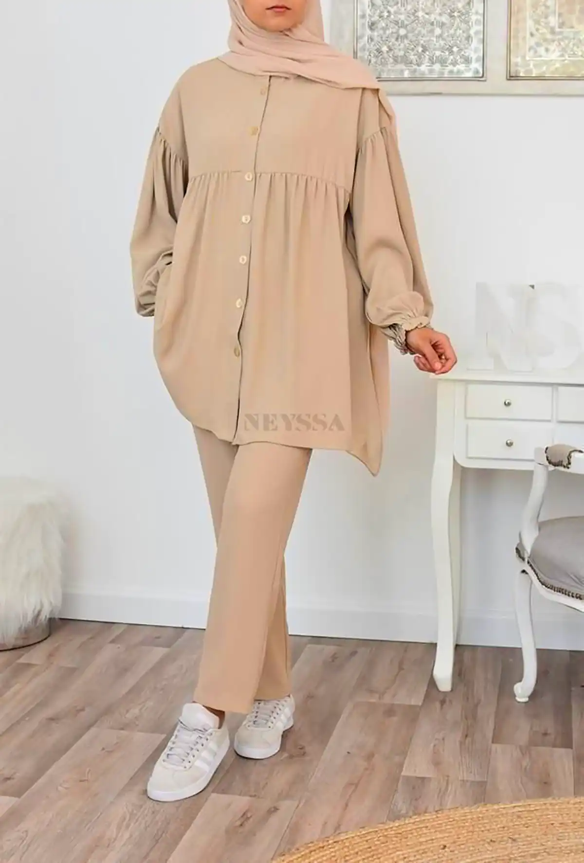 بلوز و شلوار نخی زنانه
